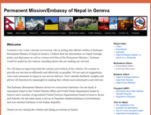 Tablet Screenshot of nepalmissiongeneva.org